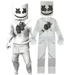 Lsraeli DJ Marshmello Jumpsuits Kids Clown Cosplay Clothes