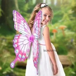 Set Costume Da Fata Farfalla Per Bambine: Fascia, Bacchetta Magica E Ali Scintillanti – Ideale Per Festa Di Compleanno E Carnevale