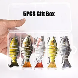 SANTUO 5 esche da pesca multi-jointed segmented per