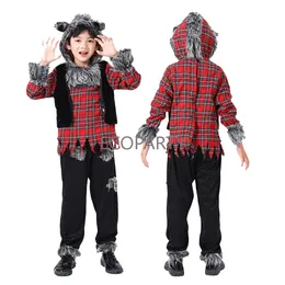 Werwolf Kinder Kostüm Set - Mit Ohren-Haarreif, Schwanz & Tattoos, Für Jungen & Mädchen