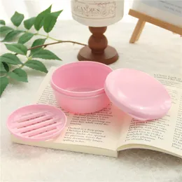 Contenitore Per Sapone Da Viaggio, Custodia Porta Sapone, Scatola Con Coperchio Portatile Blu~p151382440