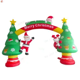 インフレータブルクリスマスアーチウェイ：サンタエルフエアブロー
