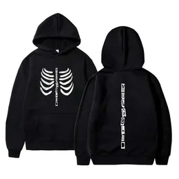 Singer Yungblud Skeleton Graphic Hoodie Men Women Fashion Rock