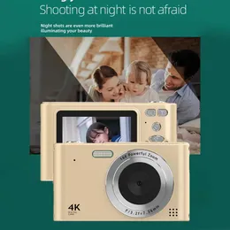 Videocamera, videocamera 4K da 56 MP, zoom 18x, rotazione a 270°, touchscreen con visione notturna a infrarossi, telecamera Wifi Vlogging per YouTube, scheda da 64 GB, anti-vibrazione, telecomando