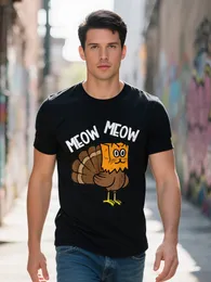 Wholesale Cat Shirts For Men Soft Cotton Graphic Tee, Unique Cat - Main Image
