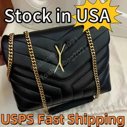 Echte Leder Loulou Tasche Große Schulterkette Crossbody Clutch Mit