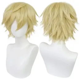 Parrucca Uomo Corta Per Cosplay - Nero, Capelli Sintetici Naturali