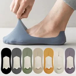 5 Paia Calzini Invisibili In Seta Di Ghiaccio – Unisex, Ultra Bassi, Antiscivolo, Per Appartamenti E Sneakers