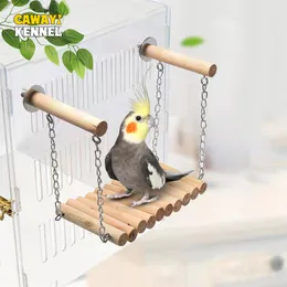 Super Bird Creations SB702 Peacock Sr. Bird Toy Kiln Dried Pine Wood Slats, Hardwood Beads, 100% Cotton Rope Ideal For Parrots, African Greys Boredom Relief Large Bird Size 14” X 11” X...