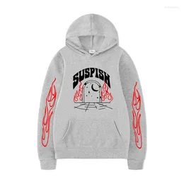 Mens Hoodies Bailey Sarian Merch Suspish Printed Casual Fleece