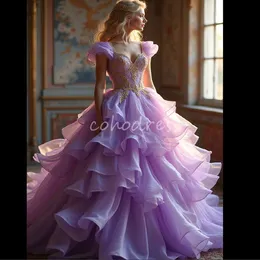 sachin and babi light blue dress Spring Sequin Prom Dress With Floral Aesthetic Design main image 1