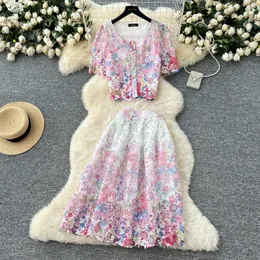 Luxury Hollow Out Two Piece Two Piece Plazo Dress With Luxury Hollow Out Two Piece Two Piece Plazo Dress With