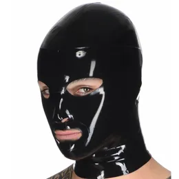 コスプレ　ラバーフルフェイスマスク　ラテックスブラック２XL フルフェイス ラテックス マスク, ブラック ラバー