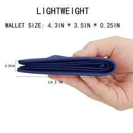 VANNANBA Men's Long Leather Wallet With RFID Blocking - Oil Wax Leather Zipper Clutch, Gift Box Included