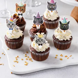 25 Decorazioni Per Torta E Cupcake A Tema Carlino - Topper Per Feste Di Compleanno - Cartoncino Colorato Con 12 Disegni Diversi