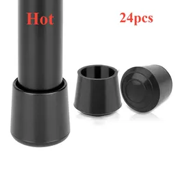 Kissmi 24 Pack 7/8 Inch Anti-Slip Rubber Chair Leg Caps - Black, Protects Floors From Scratches - View #4
