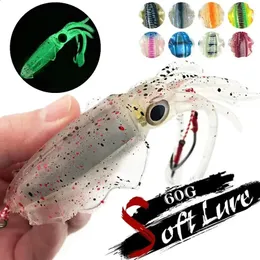 Luce per esca da pesca con gancio per calamari goccia profonda strumento per la raccolta di pesci subacquei esca per esca lampada luminosa a LED accessori per la pesca in mare