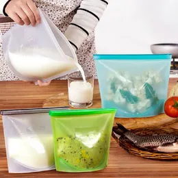 Sacchetti riutilizzabili con chiusura lampo, 5 sacchetti per