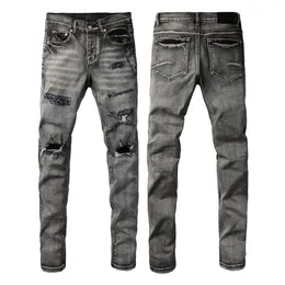 Mens Ripped Jeans: Fashion Skinny Biker Jeans, Destroyed Frayed