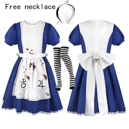 Womens Alice Costume Disney Alice In Wonderland Cosplay Costume - Adult Dress  With Apron & Hairband, Sizes M To XXL Alice In Wonderland Dress