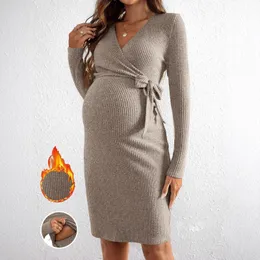 princess polly baby blue dress Maternity Dress Long Sleeve Knit Patchwork, Slim... From Bao07, $21.62