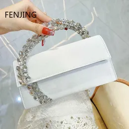 Pochette elegante da matrimonio, borsetta uncinetto, clic clac, bor