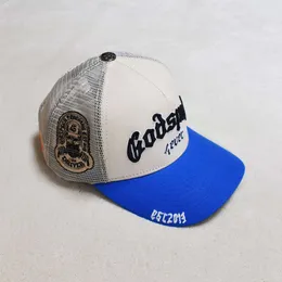 "God Guns & Trump 2024" Navy Blue Washed Adjustable Baseball Cap - Embroidered