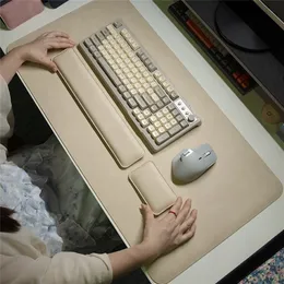 Large Mouse Pad With Non-Slip Base Stitched Edges, Desk