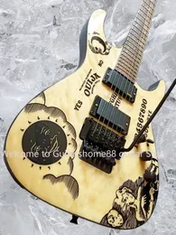 Guitarra Elétrica Floyd Rose: LTD KH 2 Ouija Black De $977,27