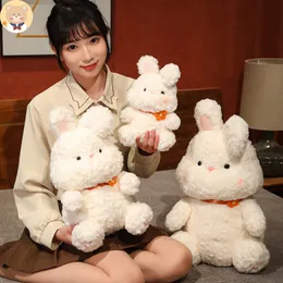 Little rabbit doll soft sleeping pillow plush toy cloth doll cute female birthday gift flower