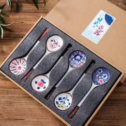 10 Cucchiai Da Zuppa Asiatici E Neri Con Cucchiaio Nel Stile - 2