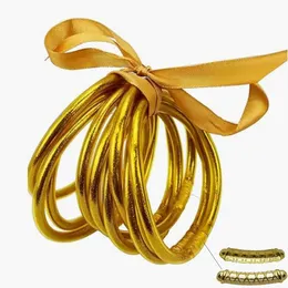 Set di braccialetti di gelatina in polvere braccialetto acrilico a tubo