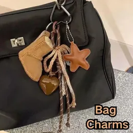 Fuerxy Brown Bear Keychain - PU Leather Bag Charm For Purse, Handbags, Or Car Keys - View #3