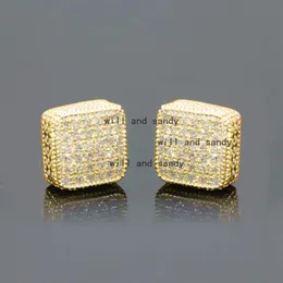 Orecchini Quadrati Argento 925 Con Zirconi – 20x11 Mm, Crystal O Blu, Fatti In UE