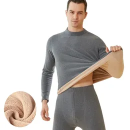 Set Intimo Termico Uomo In Cotone - Maglia E Pantalone Invernale A Maniche Lunghe, Biancheria Calda Per Lavoro Outdoor E Sci - 2