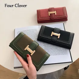 MERCANO Portafoglio da donna in vera pelle, con motivo e protezione RFID, con confezione regalo, per donne con molto spazio e scomparto per monete, portafogli, marrone, Standart, Classico