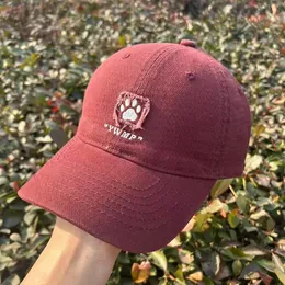 Cappello Da Baseball Con Protezione Solare Per Cani &ndash; Taglia XL, Rosso, Con Fori Per Le Orecchie E Cinturino Regolabile