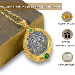 18k/Au750 ペンダント Authentic AU750 Real Gold 18K Be Rich Bricks Pendant