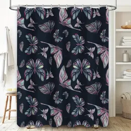 Set Bagno 4 Pezzi Ragazza Nera - Tenda, Tappeti E Copriwater Con Farfalle Viola - Stile Afro Americano Rustico - 4