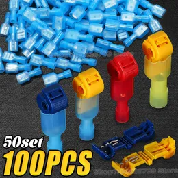 240Pcs Quick Splice T-Tap Crimp Terminals Kit – Insulated Spade Connectors, 10-22 AWG