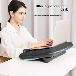 Homesbrand Tavolo da letto portatile regolabile per computer portatile, vassoio regolabile in altezza, scrivania pieghevole per lavoro di lettura scrittura, adatto per divano, letto, terrazza