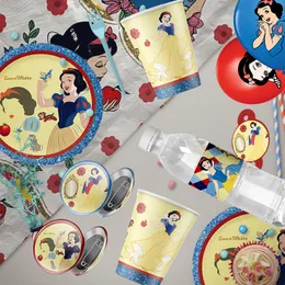 pekifaves Set di stoviglie per feste di compleanno, piatti, tovaglioli, tazze, piatti di carta con brillantini, set di piatti di carta Happy Birthday per ragazze, decorazione di compleanno, 16 ospiti