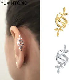 1pc Nuovo Arrivo Polsino Dell'orecchio Color Oro Design A Punta Di Grano Con Dettagli, Orecchini Non Forati Unici E Alla Moda Regalo Per Donna | SHEIN ALIA