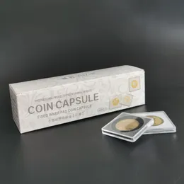 100 Capsule Portamonete Trasparenti In Plastica, Diametro 30mm, Con Scatola Portacapsule – Ideali Per Collezionisti