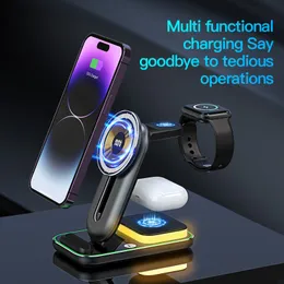 Caricatore Wireless Veloce 20W Qi Con LED – Compatibile Con IPhone 16/15, Samsung Galaxy S24/S23, Xiaomi E Huawei, Con Custodia