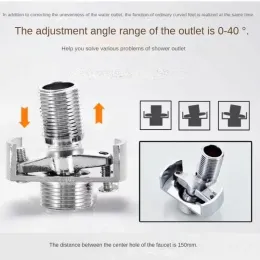 GETAJGHSD Curved Foot Adapter For Bathtub Faucet Copper Seamless Connection 1Set GETAJGHSD Curved Foot Adapter For Bathtub Faucet Copper Seamless Connection 1Set