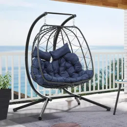Waterproof Papasan Chair Cushion Circular Hanging Basket Rocking