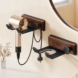 Porta Asciugacapelli Da Muro In Acciaio Inossidabile – Con Porta Spazzolino, Installazione Adesiva O A Vite, Per Bagno, Elegante E Funzionale