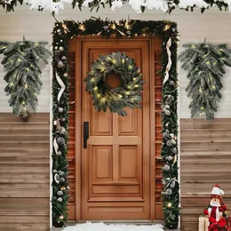 Relaxdays Ghirlanda Con Luci A LED, Decorazione Interna Per Finestra Da Appendere Cerchio Luminoso 30 Cm Argento 75548346