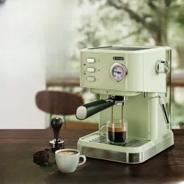 Montalatte Elettrico Montalatte Automatico Macchina da caffè Professionale da 1450 W con Pompa a Vapore con Funzione di Pulizia Automatica La